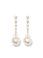 Lizzie Mandler Fine Jewelry boucle d'oreille Éclat en or 18ct sertie de perles et diamants - thumbnail