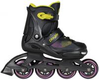 Playlife Inline skates Joker hardboot 82A zwart/geel maat 37-40