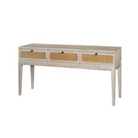 Tower Living Sidetable Vincenza Mangohout en rotan, 150cm - Naturel - thumbnail