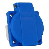 Bals Elektrotechnik 71094 stopcontact CEE 7/3, 2P+PE, CEE 7/4, blauw, polyamide, IP54