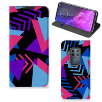 Motorola One Zoom Stand Case Funky Triangle - thumbnail