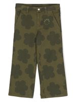 Kenzo Kids pantalon ample à fleurs - Vert