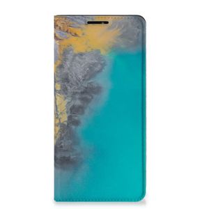 Motorola Edge 20 Pro Standcase Marble Blue Gold