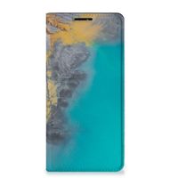 Motorola Edge 20 Pro Standcase Marble Blue Gold