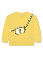 Marc Jacobs Kids sweat en coton à imprimé graphique - Jaune