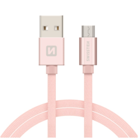 Swissten Micro-USB naar USB kabel - 1.2M - Roze