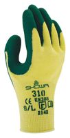 Handschoen Showa 310 grip latex XL groen/geel - thumbnail