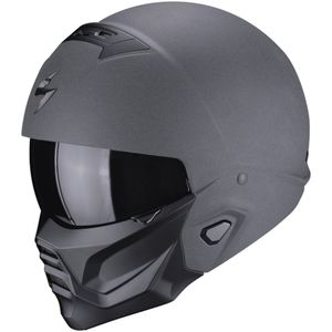 SCORPION EXO-Combat II Graphite Mat, Jethelm of scooter helm, Donker Grijs