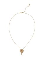 Dolce & Gabbana collier à pendentif Devotion Sacred Heat en or jaune 18ct orné de diamant et de perle - thumbnail