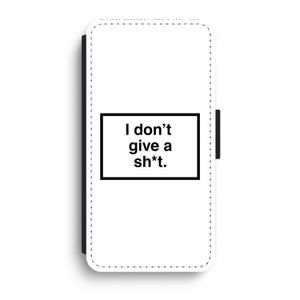 Don't give a shit: iPhone XR Flip Hoesje