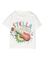 Stella McCartney Kids t-shirt en coton à imprimé graphique - Blanc - thumbnail