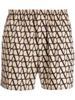Valentino Garavani Zwembroek met print - Beige