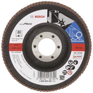 Bosch Accessories 2608605452 X571 Lamellenschijf Diameter 115 mm Boordiameter 22.33 mm Staal 1 stuk(s)