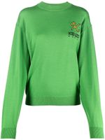 Kenzo pull à logo brodé - Vert