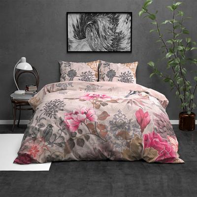 Wild Forest Charm - Taupe  - Flanel 1-persoons (140 x 220 cm + 1 kussensloop) Dekbedovertrek