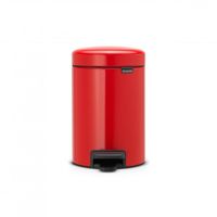 Brabantia newIcon pedaalemmer 3 liter met kunststof binnenemmer - Passion Red - thumbnail