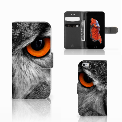 Apple iPhone 6 | 6s Telefoonhoesje met Pasjes Uil Apple iPhone 6 | 6s Telefoonhoesje met Pasjes Uil