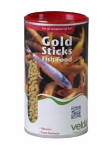 Velda Gold Sticks 130g - Compleet Drijvend Hoofdvoer voor Siervissen in Vijvers