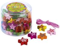 Moses kralenset Sterren hout