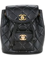 CHANEL Pre-Owned sac à dos matelassé - Noir