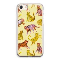 Cute Tigers and Leopards: iPhone 8 Transparant Hoesje