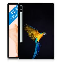 Samsung Galaxy Tab S7FE Back Case Papegaai - thumbnail