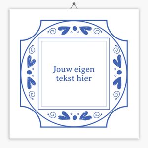 Delfts Blauw tegeltje hartje