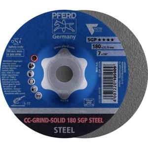 PFERD 64187180 CC-GRIND-SOLID 180 SGP STEEL Schuurschijf Diameter 180 mm Boordiameter 22.23 mm 10 stuk(s)