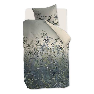 Kardol Beautane Dekbedovertrek - 1-persoons (140x200/220 Cm + 1 Sloop) - Katoen Satijn - Blue Green