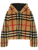 Burberry veste molletonnée à motif Vintage Check - Marron - thumbnail