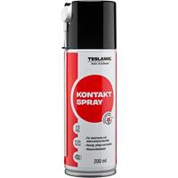 TESLANOL 26025 Contactspray voor elektronica, schakelaar, auto-accumotor, elektrische contactreiniger, verwijdert olie en vet, T6 osciline-contactspray, 200 ml