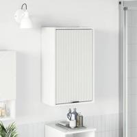 Badkamer Kast Hoogglans wit 39 x 23.5 x 65 cm Bewerkt hout