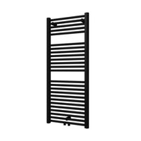 Designradiator Plieger Palmyra 580 Watt Midden- of Zijaansluiting 117,5x50 cm Antraciet Metallic