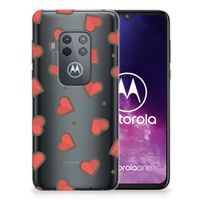 Motorola One Zoom TPU bumper Hearts - thumbnail