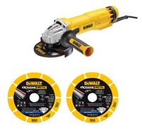 DeWalt DT40252SET - Haakse slijper | Set | 2x DT40252-QZ en DWE4207-QS - DT40252SET - thumbnail