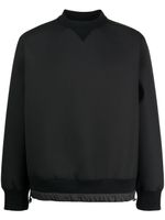 sacai sweat à col rond - Noir