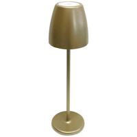 Megatron TAVOLA MT68058 Tafellamp met accu LED 2 W Goud - thumbnail