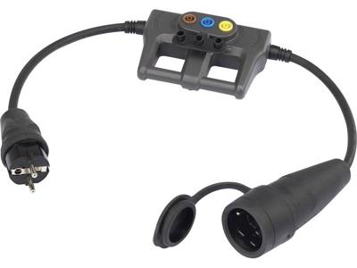 VOLTCRAFT DLA-1L 16 Meetadapter Randaarde 16 A - Randaarde 16 A VOLTCRAFT DLA-1L 16 Meetadapter Randaarde 16 A - Randaarde 16 A