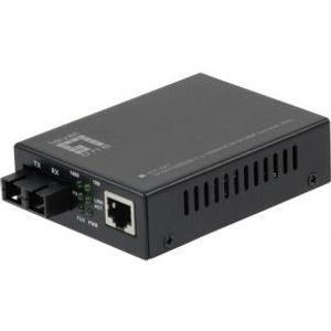 LevelOne GVT-2001 netwerk media converter 1000 Mbit/s 850 nm Multimode Zwart