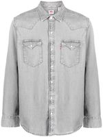 Levi's chemise en jean à patch logo - Gris