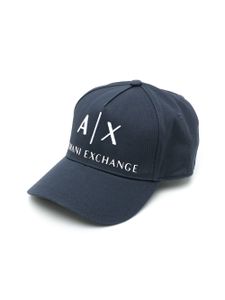 Armani Exchange casquette à logo brodé - Bleu