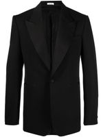 Alexander McQueen veste de costume à veste à simple boutonnage - Noir