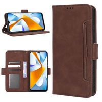 Vintage Series Xiaomi Poco C40 Wallet Hoesje met Kaarthouder - Bruin - thumbnail