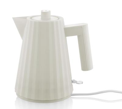 Alessi Waterkoker Plissé - droogkookbeveiliging - wit - Michele de Lucchi - 1 liter - MDL06/1 W