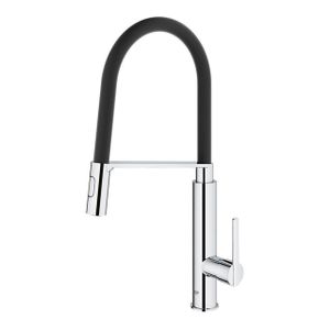 GROHE Feel Keukenkraan - hoog - draaibare/uittrekbare uitloop - 2 straalsoorten - met profesionele handdouche - chroom 31489000