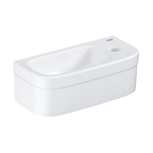 GROHE Euro fontein 37x18cm 1 kraangat zonder overloop wit 39327000