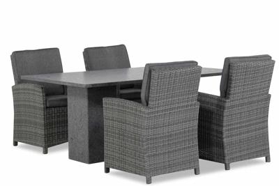 Domani Malta/Graniet 180 cm dining tuinset 5-delig