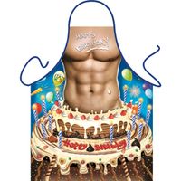 Funny BBQ schorten Happy Birthday Man - thumbnail