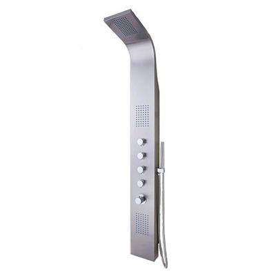 Douchepaneel Huron 168x22x7cm RVS Thermostaatkraan Regendouche Massagejets Douchepaneel Huron 168x22x7cm RVS Thermostaatkraan Regendouche Massagejets