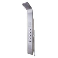 Douchepaneel Huron 168x22x7cm RVS Thermostaatkraan Regendouche Massagejets